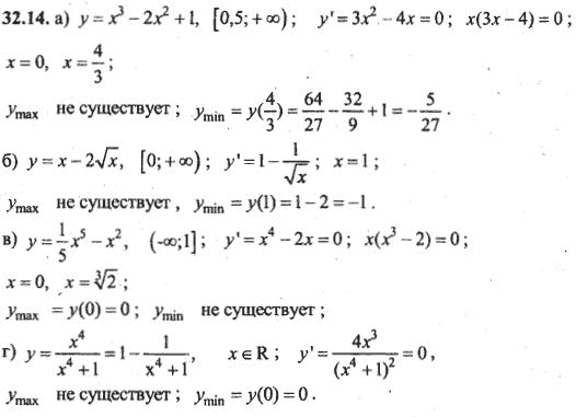 Ответ к задаче № 32.14 - Алгебра и начала анализа Мордкович. Задачник, гдз по алгебре 10 класс