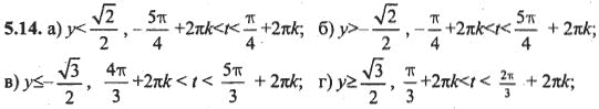 Ответ к задаче № 5.14 - Алгебра и начала анализа Мордкович. Задачник, гдз по алгебре 10 класс
