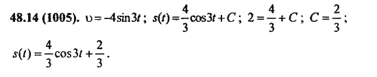 Ответ к задаче № 48.14(1005) - Алгебра и начала анализа Мордкович. Задачник, гдз по алгебре 11 класс