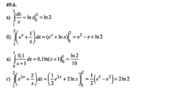 Ответ к задаче № 49.6 - Алгебра и начала анализа Мордкович. Задачник, гдз по алгебре 11 класс