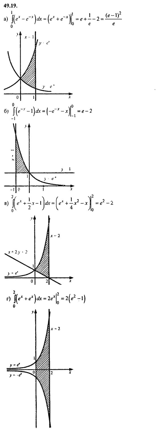 Ответ к задаче № 49.19 - Алгебра и начала анализа Мордкович. Задачник, гдз по алгебре 11 класс