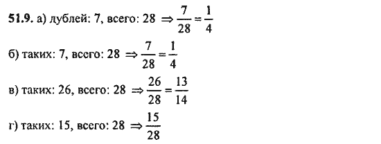 Ответ к задаче № 51.9 - Алгебра и начала анализа Мордкович. Задачник, гдз по алгебре 11 класс