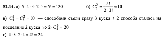 Ответ к задаче № 52.14 - Алгебра и начала анализа Мордкович. Задачник, гдз по алгебре 11 класс