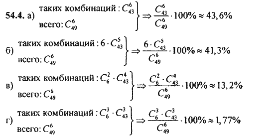 Ответ к задаче № 54.4 - Алгебра и начала анализа Мордкович. Задачник, гдз по алгебре 11 класс