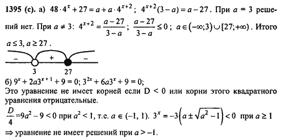 Ответ к задаче № 1395(c) - Алгебра и начала анализа Мордкович. Задачник, гдз по алгебре 11 класс