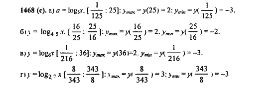 Ответ к задаче № 1468(c) - Алгебра и начала анализа Мордкович. Задачник, гдз по алгебре 11 класс