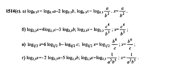 Ответ к задаче № 1514(c) - Алгебра и начала анализа Мордкович. Задачник, гдз по алгебре 11 класс