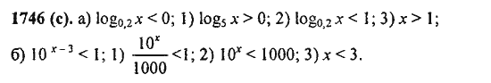 Ответ к задаче № 1746(с) - Алгебра и начала анализа Мордкович. Задачник, гдз по алгебре 11 класс