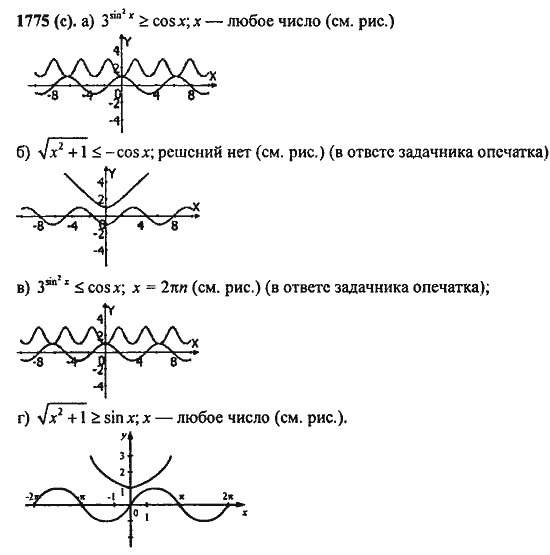 Ответ к задаче № 1775(с) - Алгебра и начала анализа Мордкович. Задачник, гдз по алгебре 11 класс
