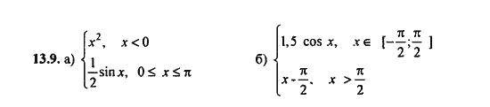 Ответ к задаче № 13.9 - Алгебра и начала анализа Мордкович. Задачник, гдз по алгебре 11 класс
