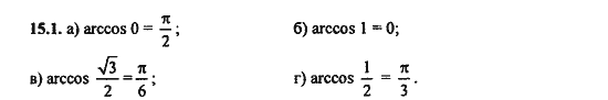 Ответ к задаче № 15.1 - Алгебра и начала анализа Мордкович. Задачник, гдз по алгебре 11 класс