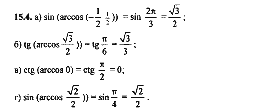 Ответ к задаче № 15.4 - Алгебра и начала анализа Мордкович. Задачник, гдз по алгебре 11 класс