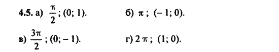 Ответ к задаче № 4.5 - Алгебра и начала анализа Мордкович. Задачник, гдз по алгебре 11 класс