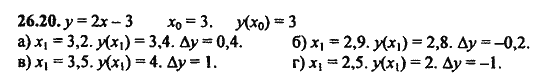 Ответ к задаче № 26.20 - Алгебра и начала анализа Мордкович. Задачник, гдз по алгебре 11 класс