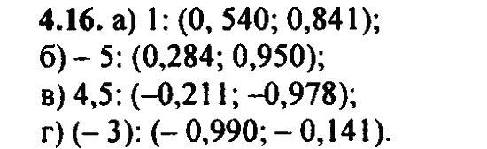 Ответ к задаче № 4.16 - Алгебра и начала анализа Мордкович. Задачник, гдз по алгебре 11 класс