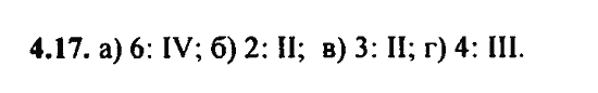 Ответ к задаче № 4.17 - Алгебра и начала анализа Мордкович. Задачник, гдз по алгебре 11 класс