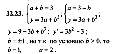 Ответ к задаче № 32.23 - Алгебра и начала анализа Мордкович. Задачник, гдз по алгебре 11 класс