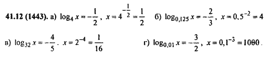 Ответ к задаче № 41.12(1443) - Алгебра и начала анализа Мордкович. Задачник, гдз по алгебре 11 класс