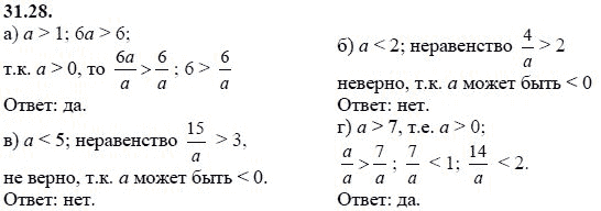 Ответ к задаче № 31.28 - А.Г. Мордкович, гдз по алгебре 8 класс