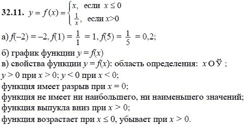 Ответ к задаче № 32.11 - А.Г. Мордкович, гдз по алгебре 8 класс