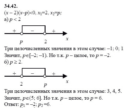 Ответ к задаче № 34.42 - А.Г. Мордкович, гдз по алгебре 8 класс