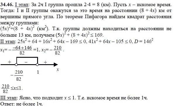 Ответ к задаче № 34.46 - А.Г. Мордкович, гдз по алгебре 8 класс Ответ к задаче № 34.46 - А.Г. Мордкович, гдз по алгебре 8 класс
