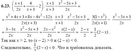 Ответ к задаче № 6.23 - А.Г. Мордкович, гдз по алгебре 8 класс Ответ к задаче № 6.23 - А.Г. Мордкович, гдз по алгебре 8 класс