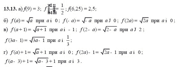 Ответ к задаче № 13.13 - А.Г. Мордкович, гдз по алгебре 8 класс