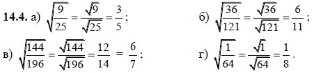 Ответ к задаче № 14.4 - А.Г. Мордкович, гдз по алгебре 8 класс