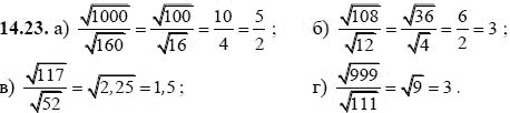Ответ к задаче № 14.23 - А.Г. Мордкович, гдз по алгебре 8 класс