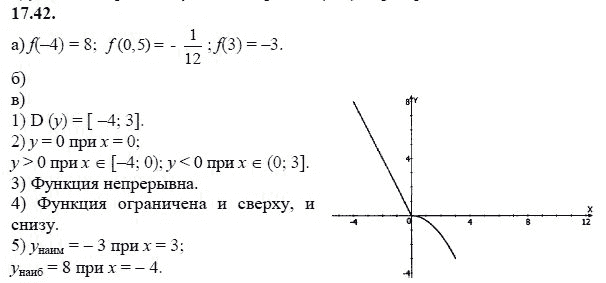 Ответ к задаче № 17.42 - А.Г. Мордкович, гдз по алгебре 8 класс