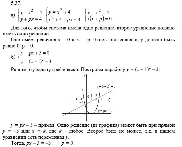 Ответ к задаче № 5.37 - А.Г. Мордкович 9 класс, гдз по алгебре 9 класс