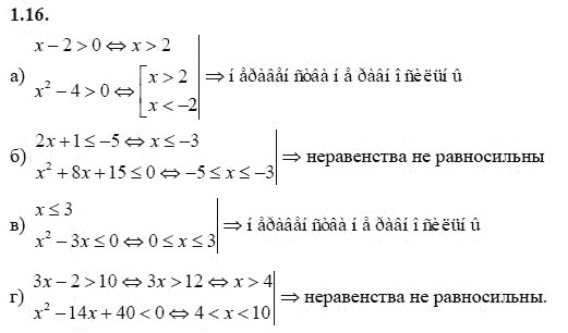 Ответ к задаче № 1.16 - А.Г. Мордкович 9 класс, гдз по алгебре 9 класс Ответ к задаче № 1.16 - А.Г. Мордкович 9 класс, гдз по алгебре 9 класс