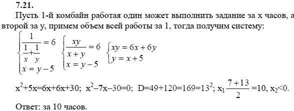 Ответ к задаче № 7.21 - А.Г. Мордкович 9 класс, гдз по алгебре 9 класс