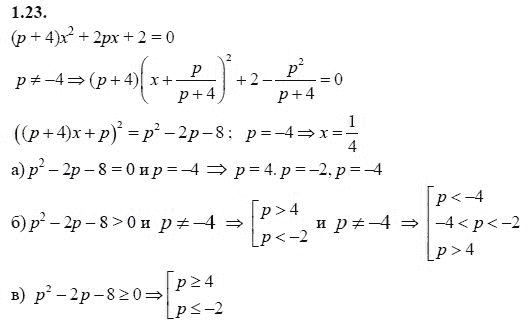 Ответ к задаче № 1.23 - А.Г. Мордкович 9 класс, гдз по алгебре 9 класс