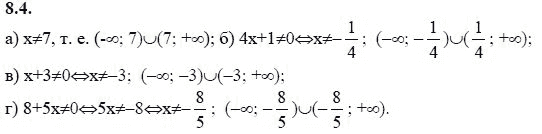 Ответ к задаче № 8.4 - А.Г. Мордкович 9 класс, гдз по алгебре 9 класс