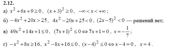 Ответ к задаче № 2.12 - А.Г. Мордкович 9 класс, гдз по алгебре 9 класс