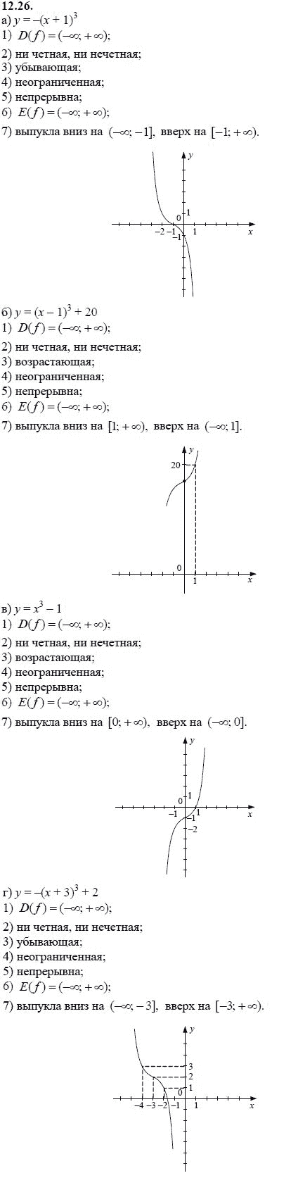 Ответ к задаче № 12.26 - А.Г. Мордкович 9 класс, гдз по алгебре 9 класс