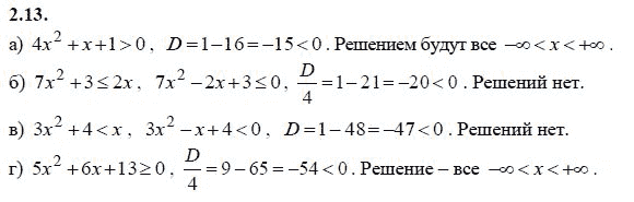 Ответ к задаче № 2.13 - А.Г. Мордкович 9 класс, гдз по алгебре 9 класс