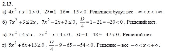 Ответ к задаче № 2.13 - А.Г. Мордкович 9 класс, гдз по алгебре 9 класс Ответ к задаче № 2.13 - А.Г. Мордкович 9 класс, гдз по алгебре 9 класс