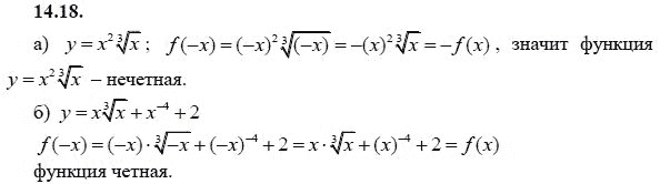 Ответ к задаче № 14.18 - А.Г. Мордкович 9 класс, гдз по алгебре 9 класс