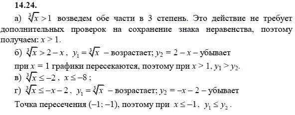 Ответ к задаче № 14.24 - А.Г. Мордкович 9 класс, гдз по алгебре 9 класс