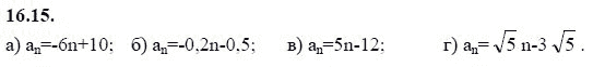 Ответ к задаче № 16.15 - А.Г. Мордкович 9 класс, гдз по алгебре 9 класс