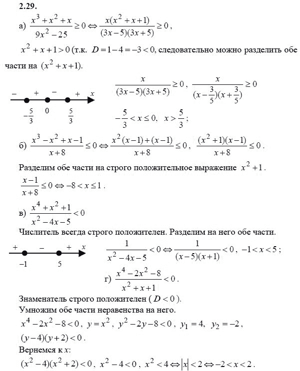 Ответ к задаче № 2.29 - А.Г. Мордкович 9 класс, гдз по алгебре 9 класс Ответ к задаче № 2.29 - А.Г. Мордкович 9 класс, гдз по алгебре 9 класс