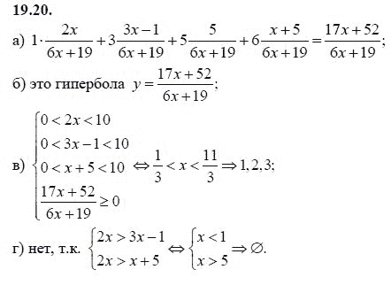 Ответ к задаче № 19.20 - А.Г. Мордкович 9 класс, гдз по алгебре 9 класс