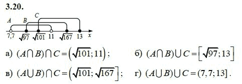 Ответ к задаче № 3.20 - А.Г. Мордкович 9 класс, гдз по алгебре 9 класс