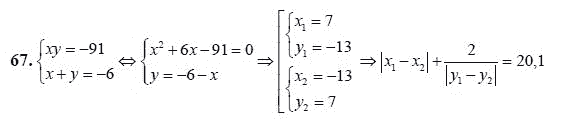 Ответ к задаче № 67 - А.Г. Мордкович 9 класс, гдз по алгебре 9 класс