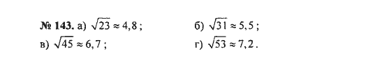 Ответ к задаче № 143 - С.М. Никольский, гдз по алгебре 8 класс