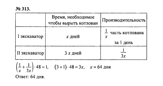 Ответ к задаче № 313 - С.М. Никольский, гдз по алгебре 8 класс