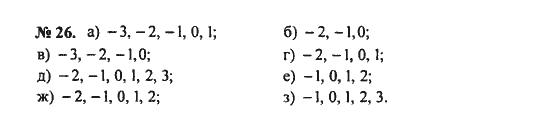 Ответ к задаче № 26 - С.М. Никольский, гдз по алгебре 8 класс